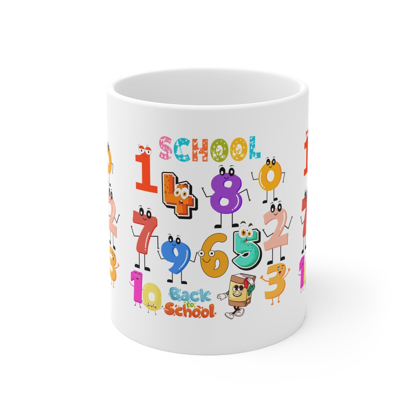 123 Back To School Mug.11oz. Ready To Rule The School Mug.11oz. Ready for School Mug.