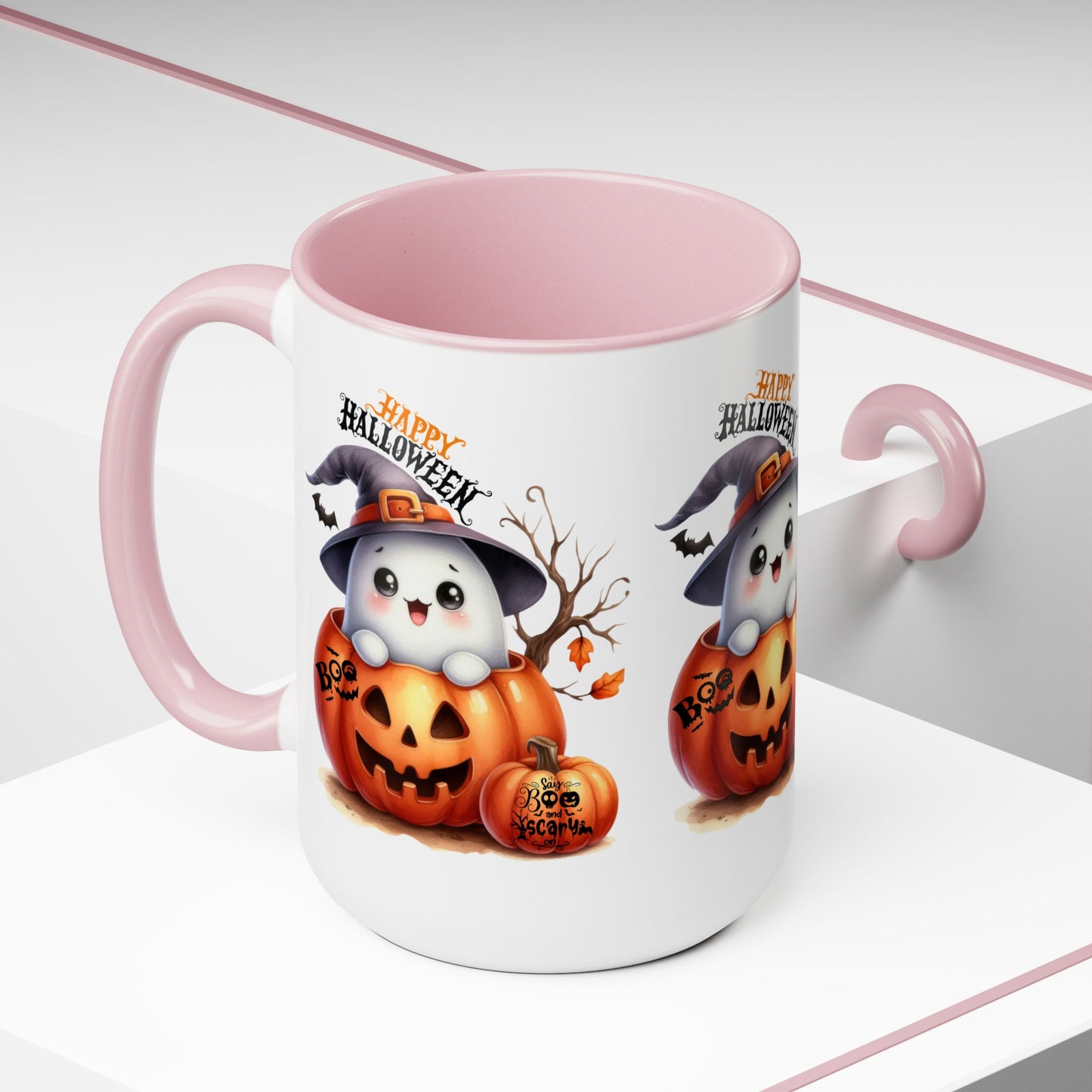 Happy Halloween Coffee Mug,  Let's Go Halloween Coffee Mug, Trick or Treat Halloween Coffee Mug, Cute Skeleton Coffee Mug, Spooky Season Halloween Coffee Mug.