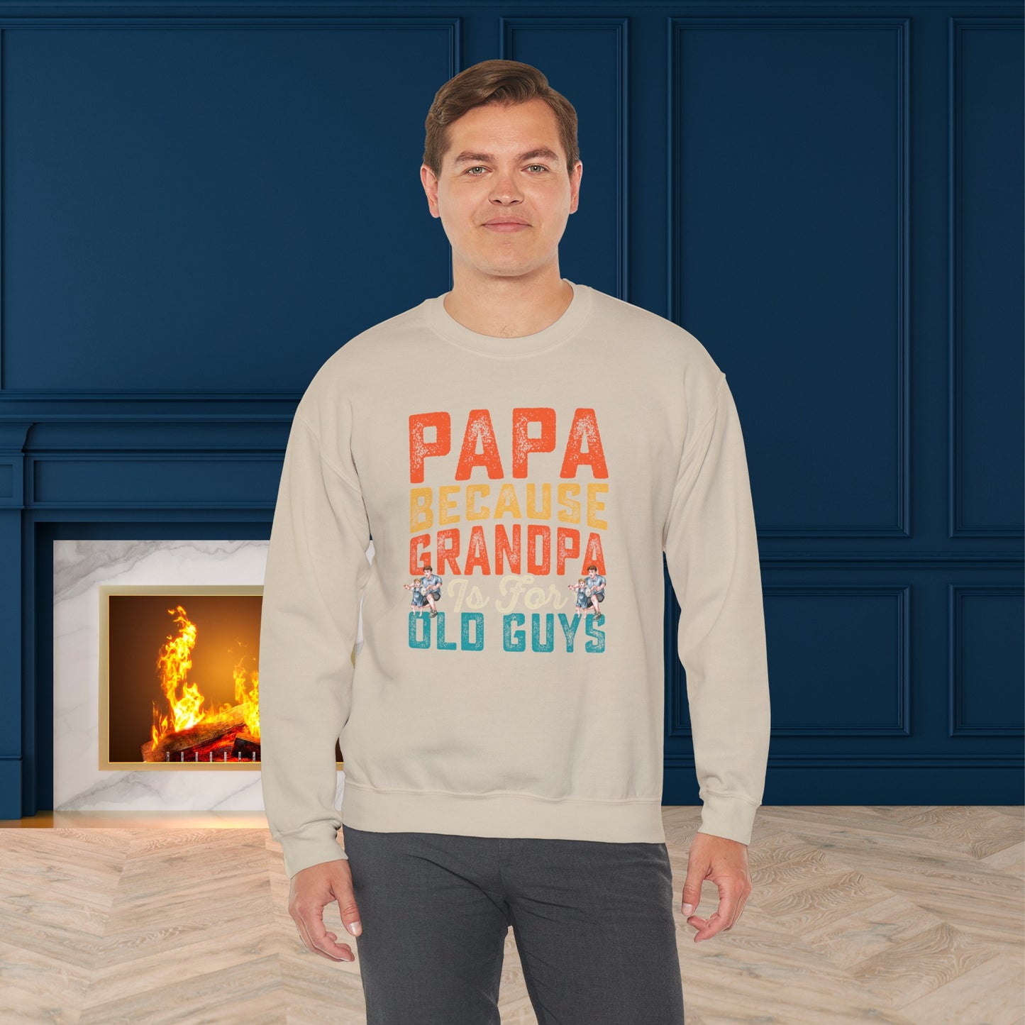 Happy Father's Day Sweatshirt For Papa, Papa Sweatshirt, Gift For Papa,  Papa's Sweatshirt.