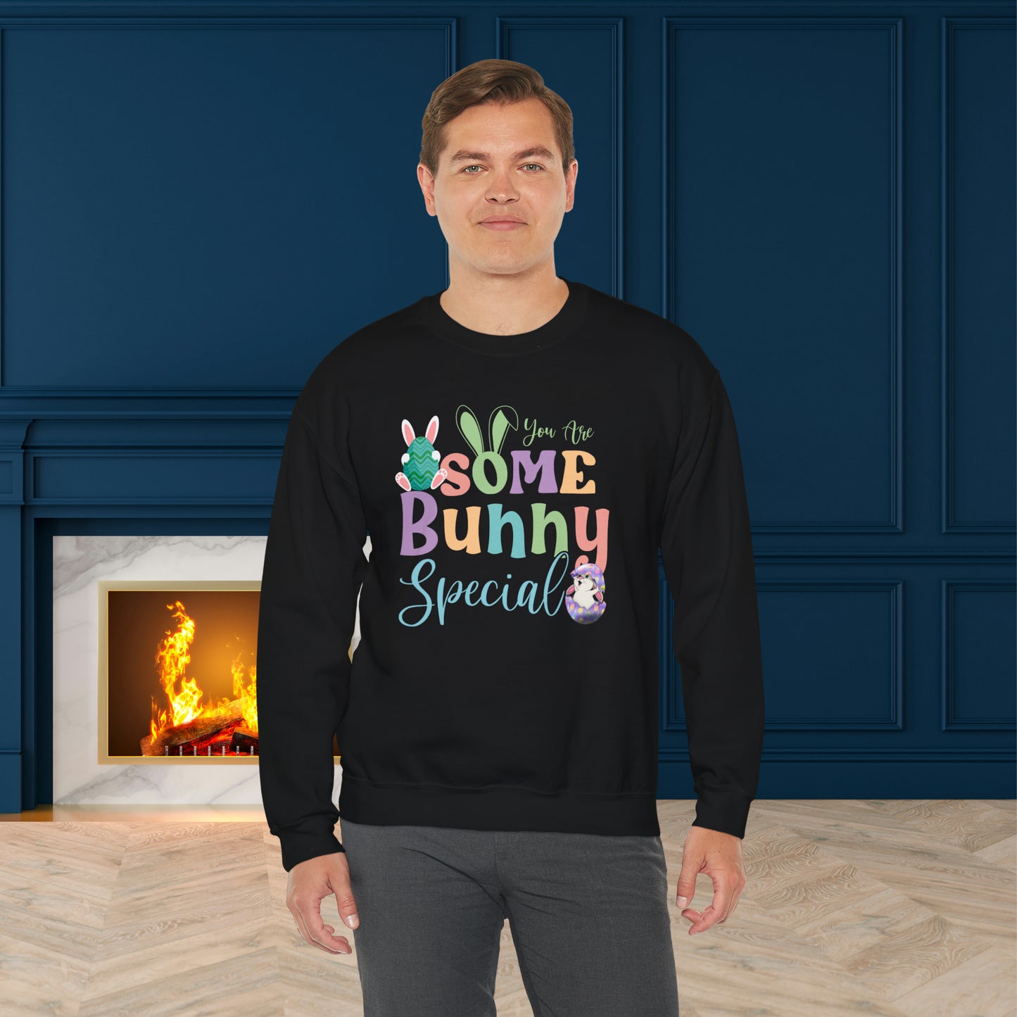 Easter Bunny Unisex Crewneck Sweatshirt