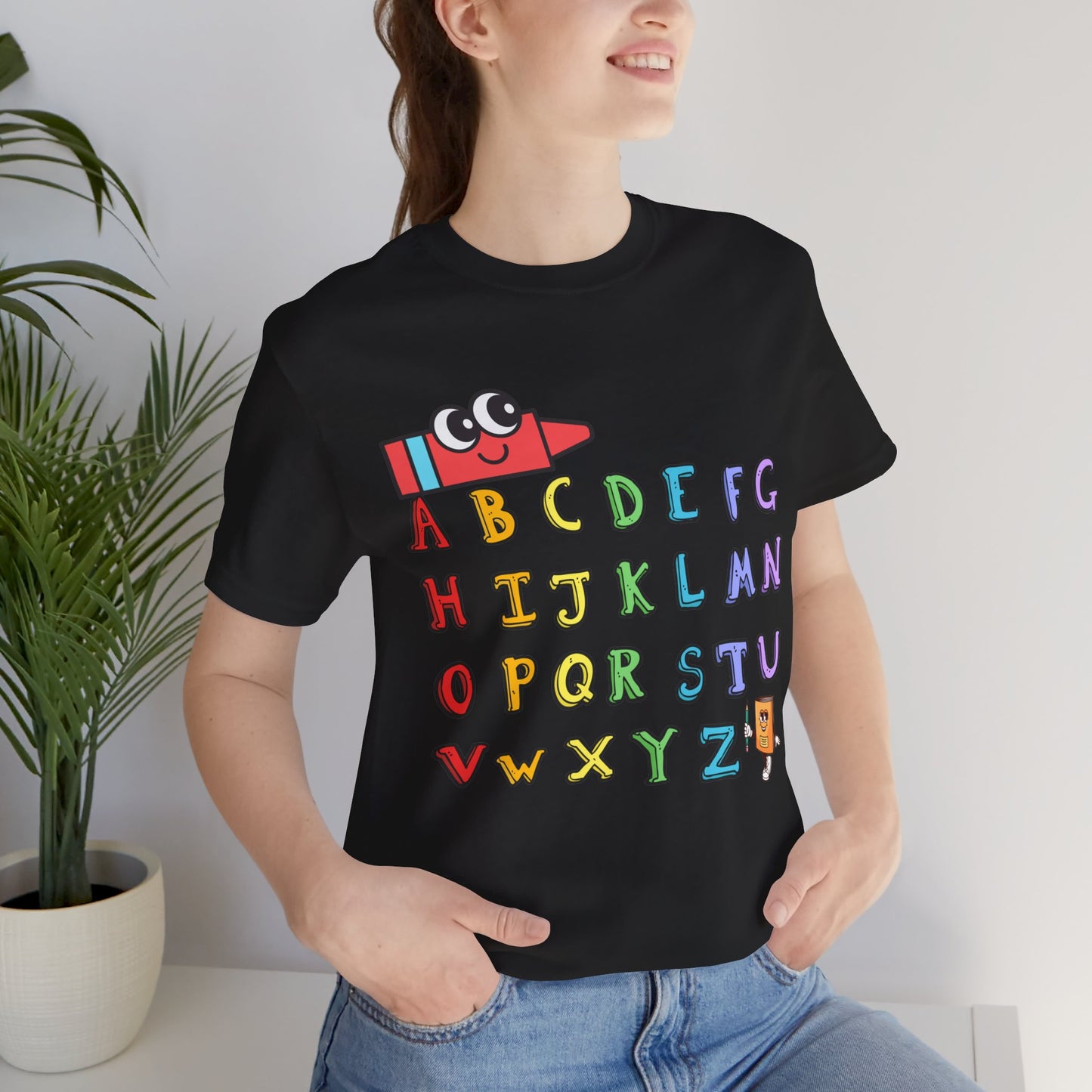 ABC Back To School T-Shirt, Love Teach Inspire T-Shirt, Back To School T-Shirt, Teacher Back To school unisex jersey short sleeve.First Day Vibes T-Shirt.