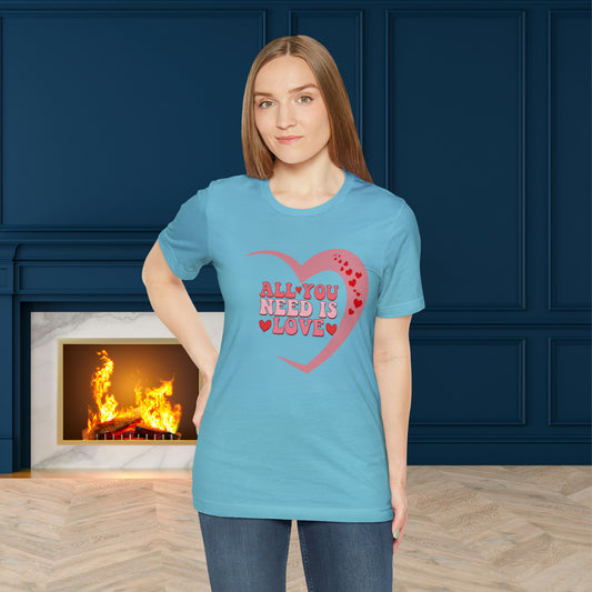 Happy valentines day Unisex Jersey Short Sleeve Tee