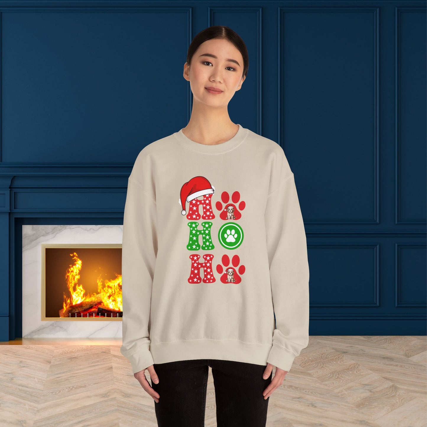 HO HO HO Sweatshirt - Unisex Heavy Blend, Merry Christmas, Festive, Christmas Gift, Crewneck, merry Christmas Sweatshirt, Christmas Sweatshirt  Christmas Gift, Festive Sweatshirt.