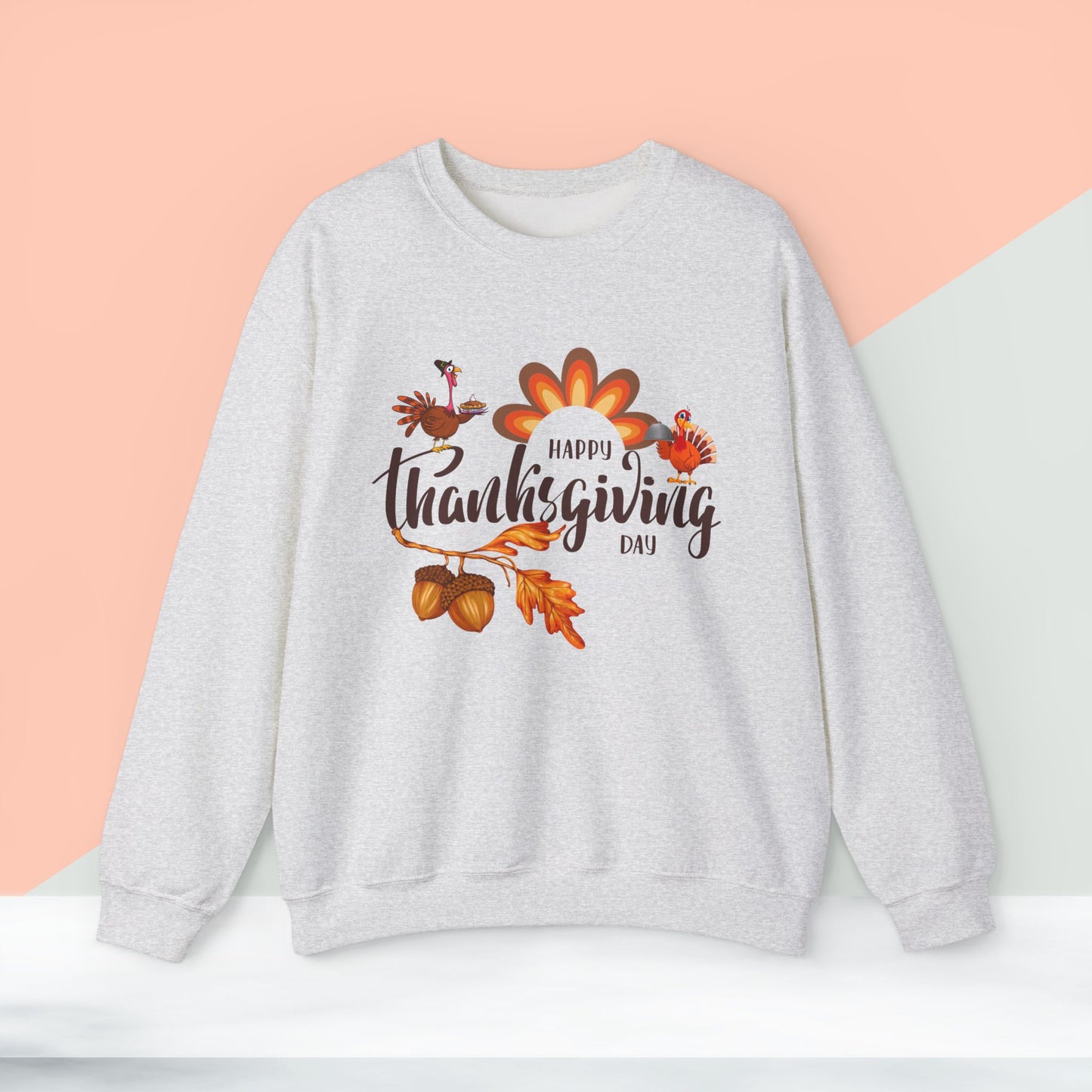 Happy Thanksgiving Day Sweatshirt - Unisex Heavy Blend, Happy Thanksgiving2024 Sweatshirt, Thanksgiving Gift, Festive Sweatshirt.