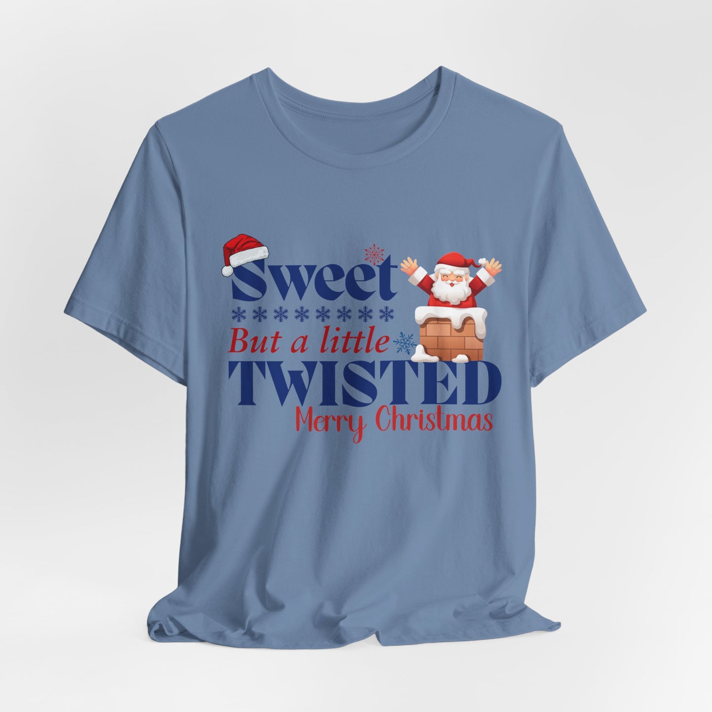 Sweet But A Little Twisted Christmas Unisex Tee, Christmas Shirt, Christmas Outfit, Merry Christmas T-shirt, Merry Christmas 2024 T-shirt, Christmas Gift, Family Holiday Outfit.