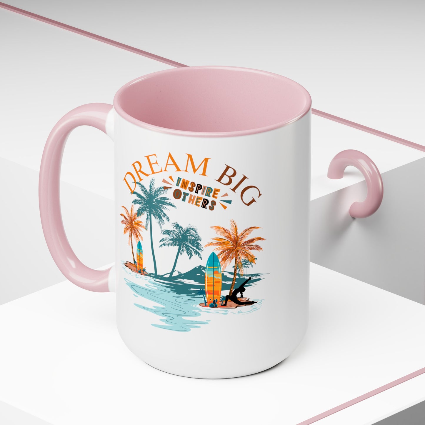 Dream Big Yoga Coffee Mug, Cute Yoga Coffee Mug, Yoga lovers Coffee Mug, Yoga Instructor Gift, Gift For Yoga lover, Gift For Yogi.