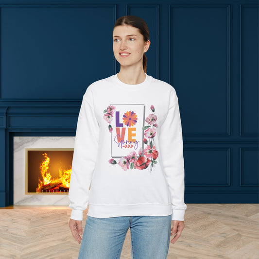 Love Spring Unisex Crewneck Sweatshirt