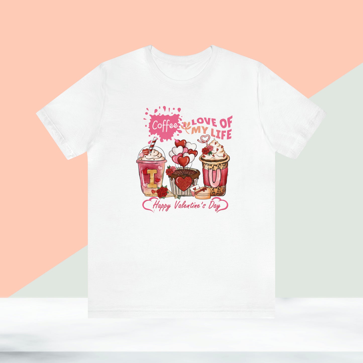 Happy valentines day Unisex Jersey Short Sleeve Tee