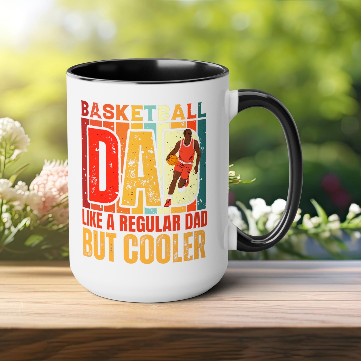 Happy father's dayTow-Tone Coffee Mug.15oz, Gift for Dad, Daddy's Coffee Mug