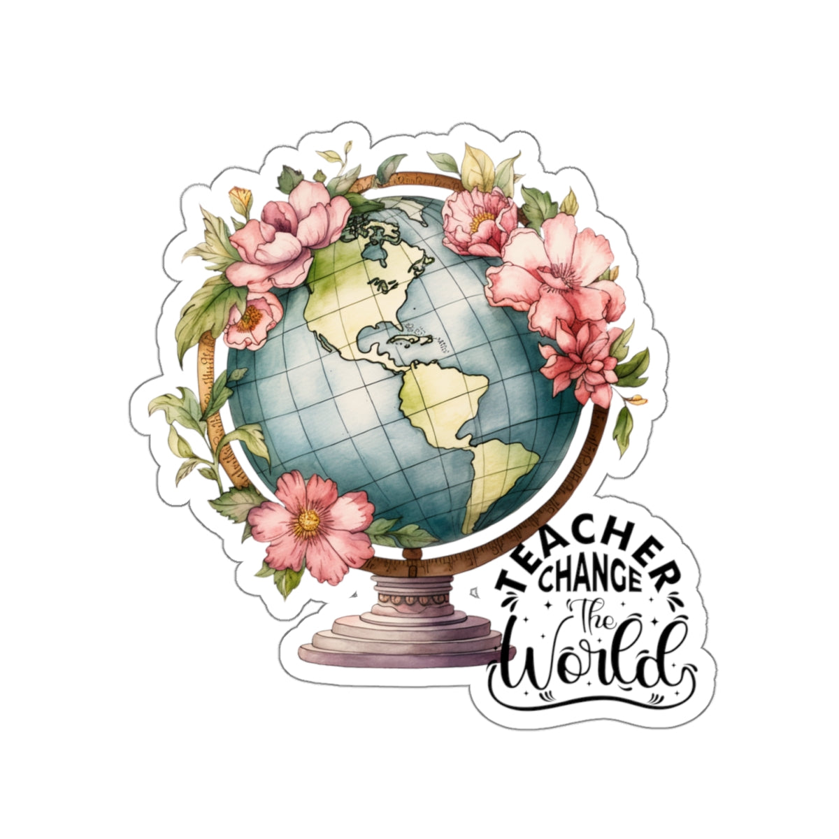 Teacher Change The World Back To School Kiss-Cut Stickers, First Grade Squad Kiss-Cut Stickers, Gift for First graders, Ready for School, Back to Learning.