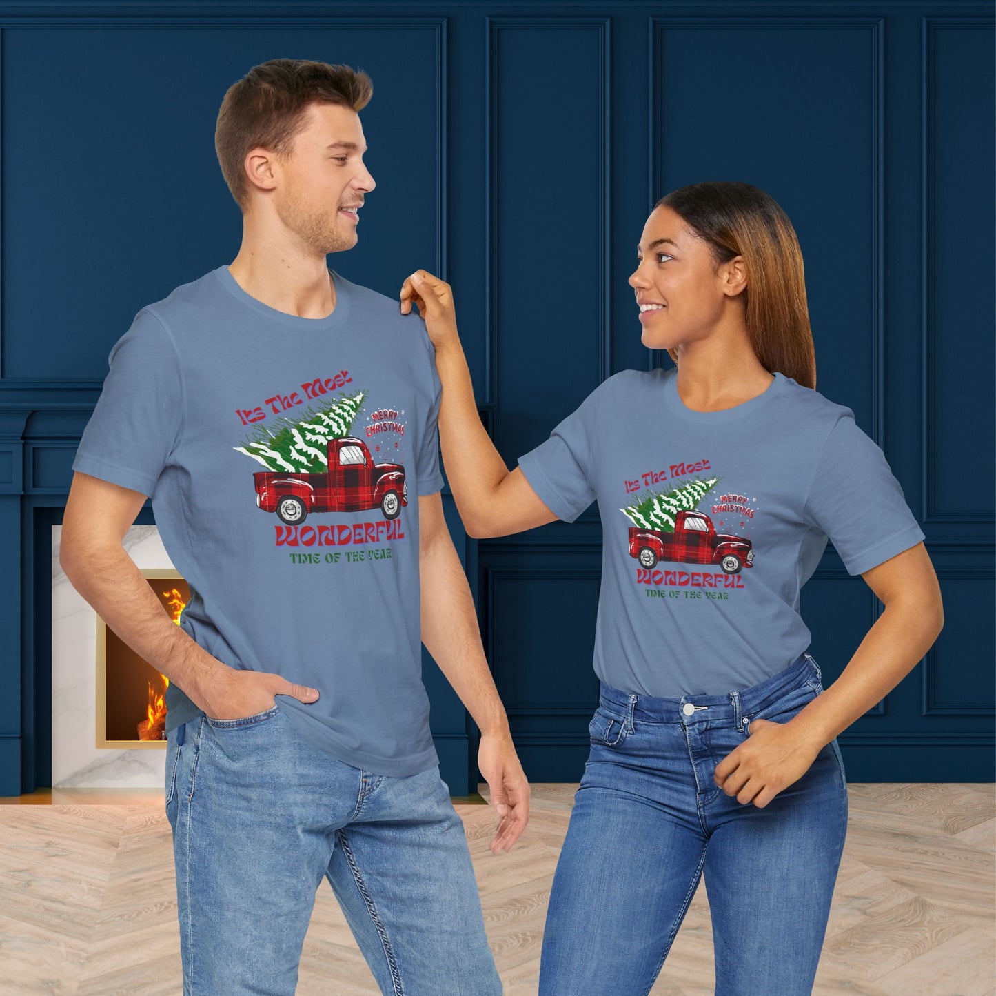 It's The Most Wonderful Time Of The Year Unisex Tee, Christmas Shirt, Christmas Outfit, Merry Christmas T-shirt, Merry Christmas 2024 T-shirt, Christmas Gift, Family Holiday Outfit.