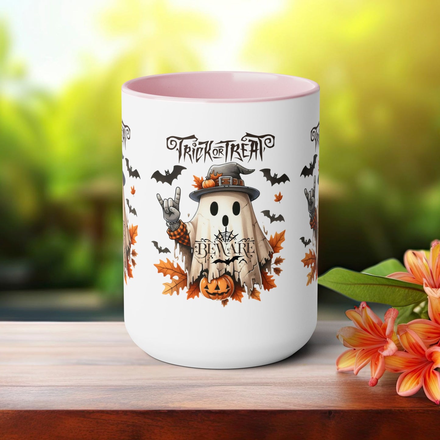 Happy Halloween Coffee Mug, Beware Halloween Coffee Mug, Trick or Treat Halloween Coffee Mug, Cute Skeleton Coffee Mug, Spooky Season Halloween Coffee Mug.