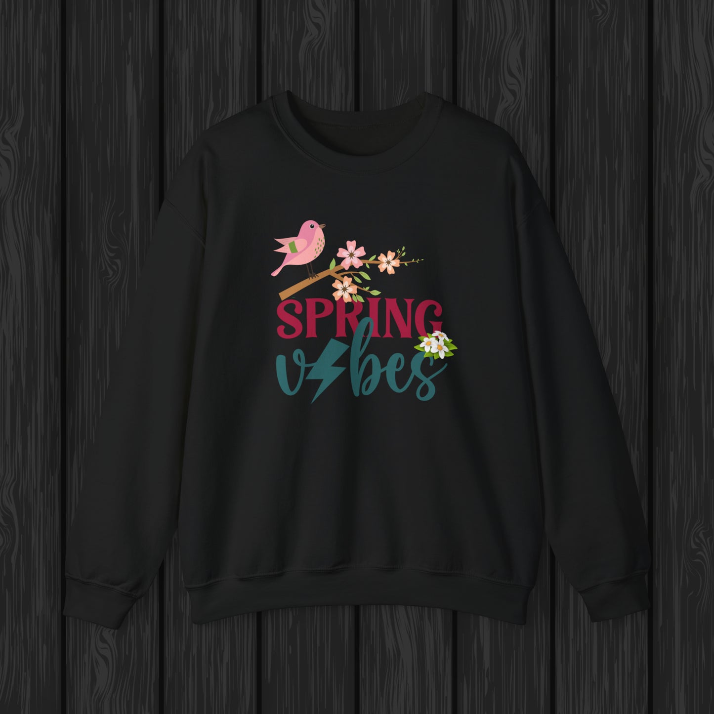 Spring Vibes Unisex Crewneck Sweatshirt