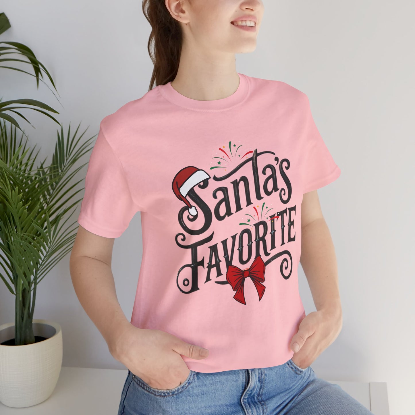 Santa's Favarite Christmas Unisex Tee, Christmas Shirt, Christmas Outfit, Merry Christmas T-shirt, Merry Christmas 2024 T-shirt, Christmas Gift, Family Holiday Outfit.