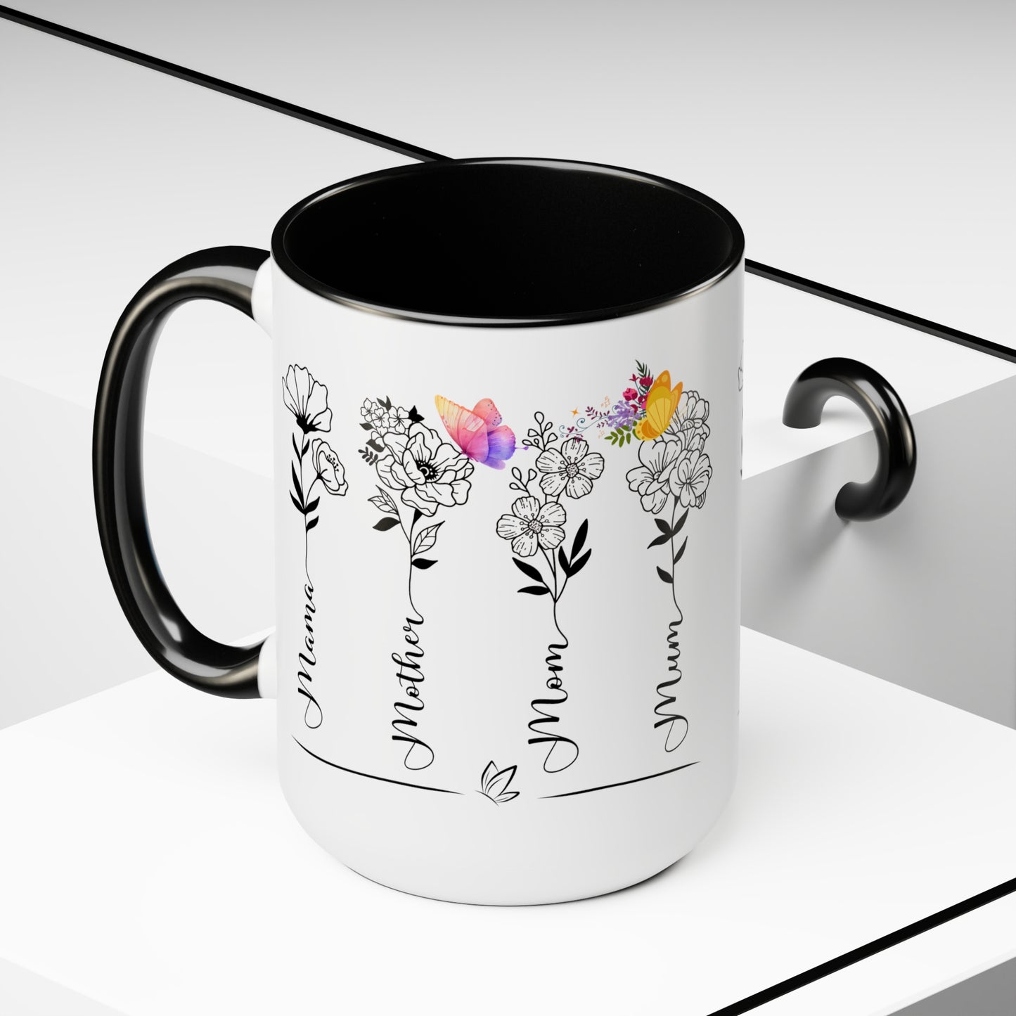 Happy Mother's dayTow-Tone Coffee Mug.15oz, Gift for mom, Mama's Coffee Mug