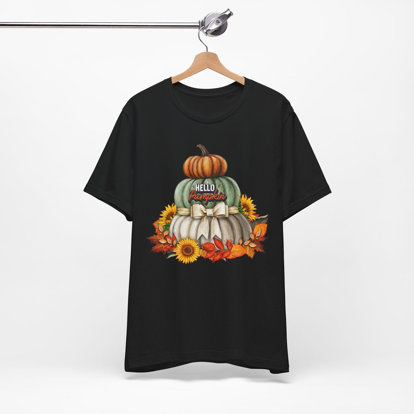 Hello Pumpkin Thanksgiving T-shirt, Happy thanksgiving 2024 T-shirt, Thanksgiving Gift,Turkey Shirt, Family Thanksgiving, Holiday Outfit.