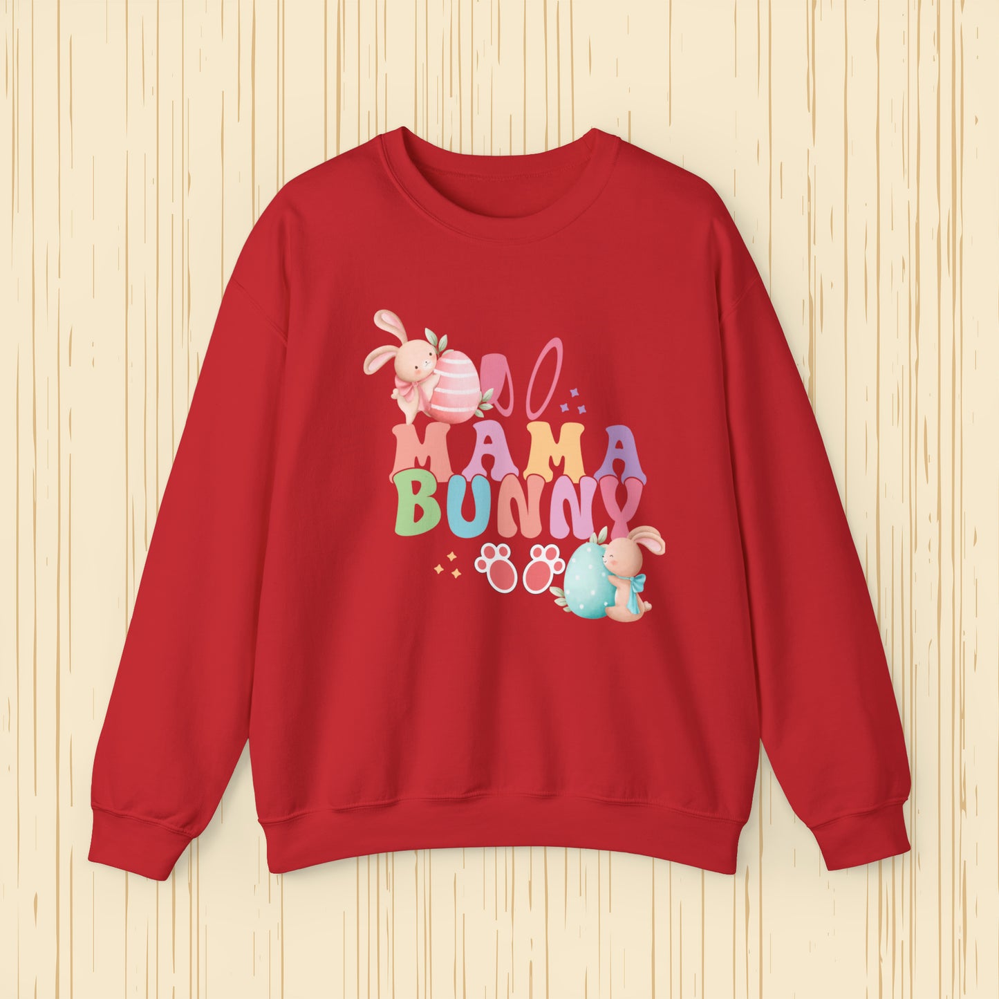 Mama Bunny Unisex Crewneck Sweatshirt, Happy Easter  Sweatshirt