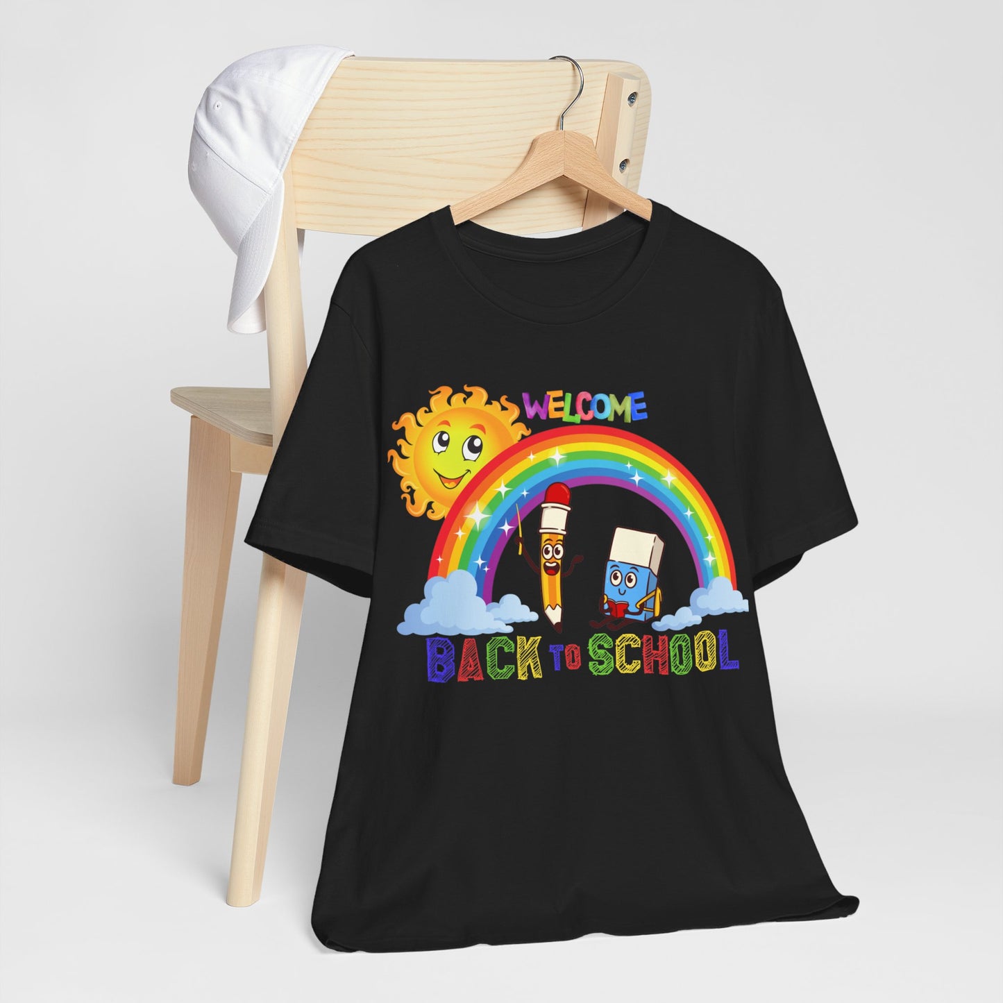 Welcome Back To School T-Shirt, Hello Teacher T-Shirt, Back To School T-Shirt, Teach Love Inspire Teacher Shirt, Teacher Back To school unisex jersey short sleeve.First Day Vibes T-Shirt.