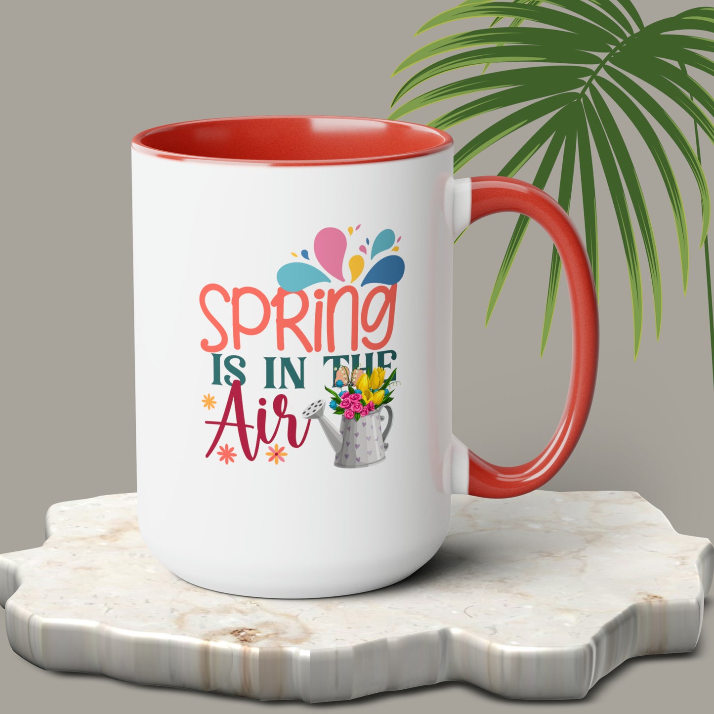 Spring Is In The Air two-Tone Coffee Mugs, 15oz