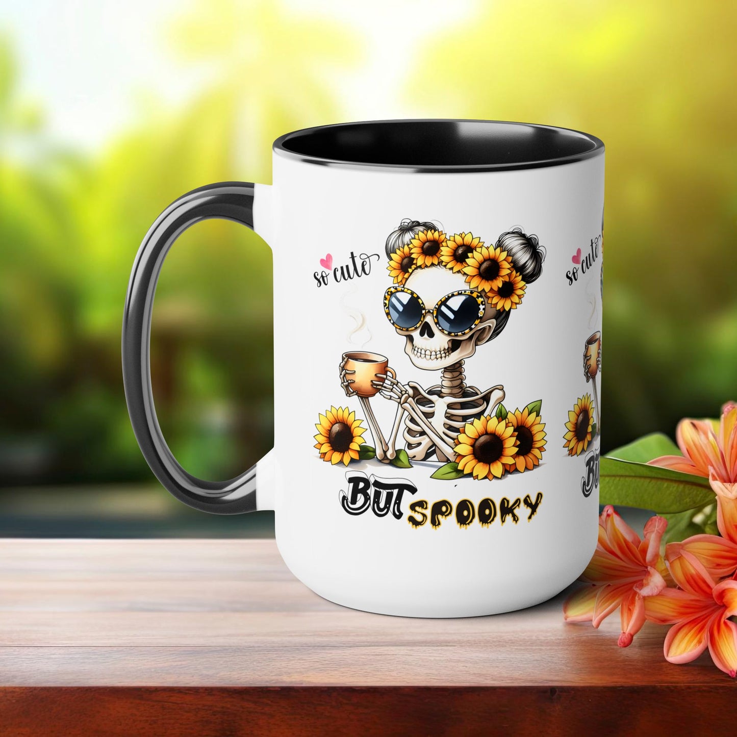 So cute But Spooky Halloween Coffee Mug,  Let's Go Halloween Coffee Mug, Trick or Treat Halloween Coffee Mug, Cute Skeleton Coffee Mug, Spooky Season Halloween Coffee Mug.