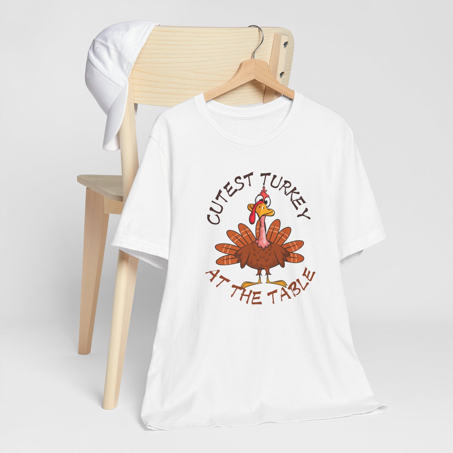 Cutest Turkey At The Table T-shirt, Happy Thanksgiving T-shirt, Happy thanksgiving 2024 T-shirt, Thanksgiving Gift,Turkey Shirt, Family Thanksgiving, Holiday Outfit.