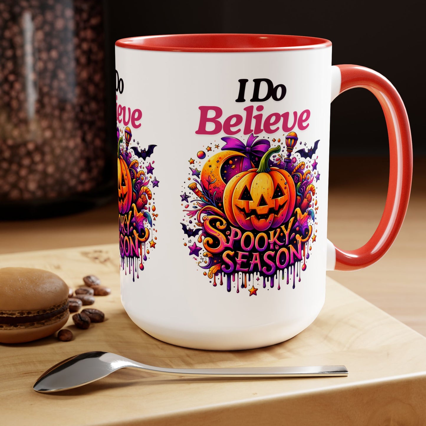 I Do Believe Spooky Season Halloween Coffee Mug,  Let's Go Halloween Coffee Mug, Trick or Treat Halloween Coffee Mug, Cute Skeleton Coffee Mug, Spooky Season Halloween Coffee Mug.