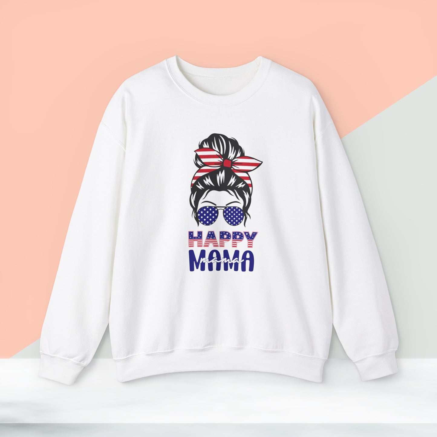 Happy 4th Of July Sweatshirt, Happy Mama T-Shirt, Fourth of July unisex heavy blend crewneck sweatshirt.