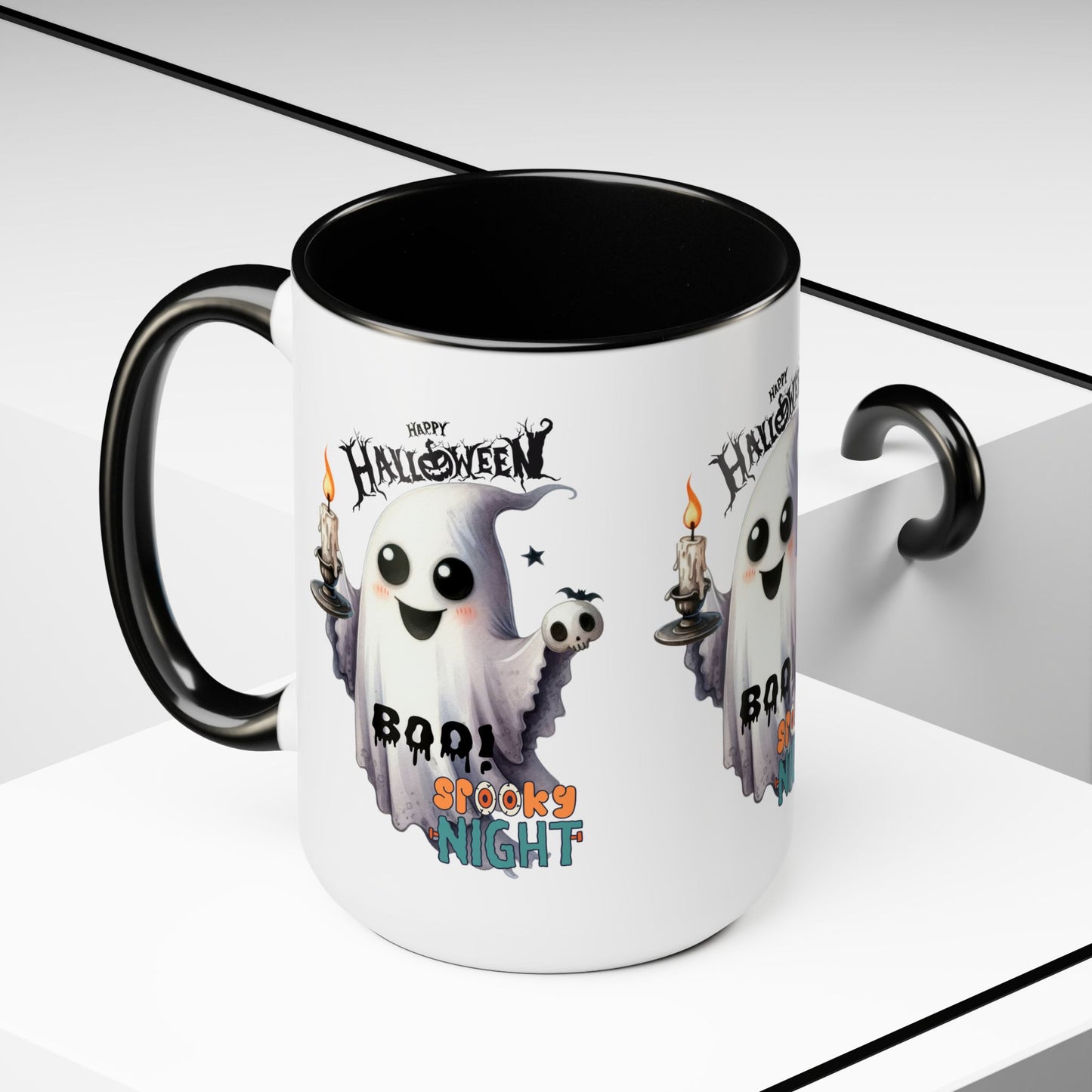 Spooky Night Halloween Coffee Mug,  Let's Go Halloween Coffee Mug, Trick or Treat Halloween Coffee Mug, Cute Skeleton Coffee Mug, Spooky Season Halloween Coffee Mug.