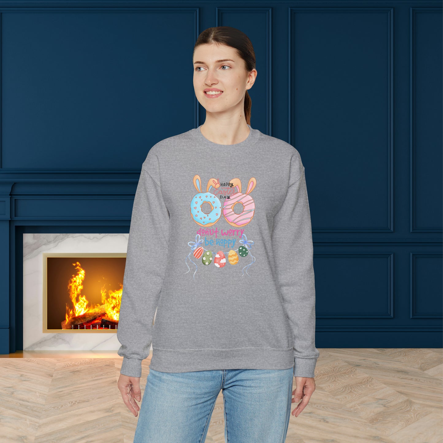 Happy Easter Unisex Crewneck Sweatshirt