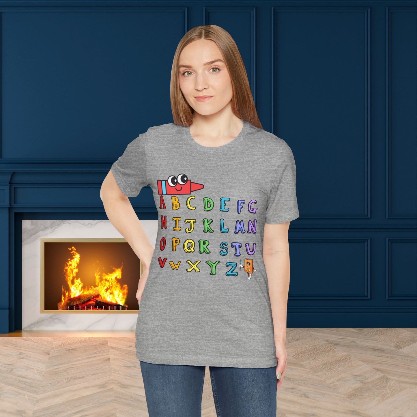 ABC Back To School T-Shirt, Love Teach Inspire T-Shirt, Back To School T-Shirt, Teacher Back To school unisex jersey short sleeve.First Day Vibes T-Shirt.