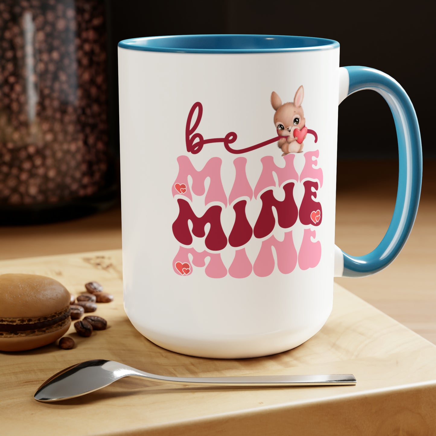 Happy valentines day Two-Tone Coffee Mugs, 15oz