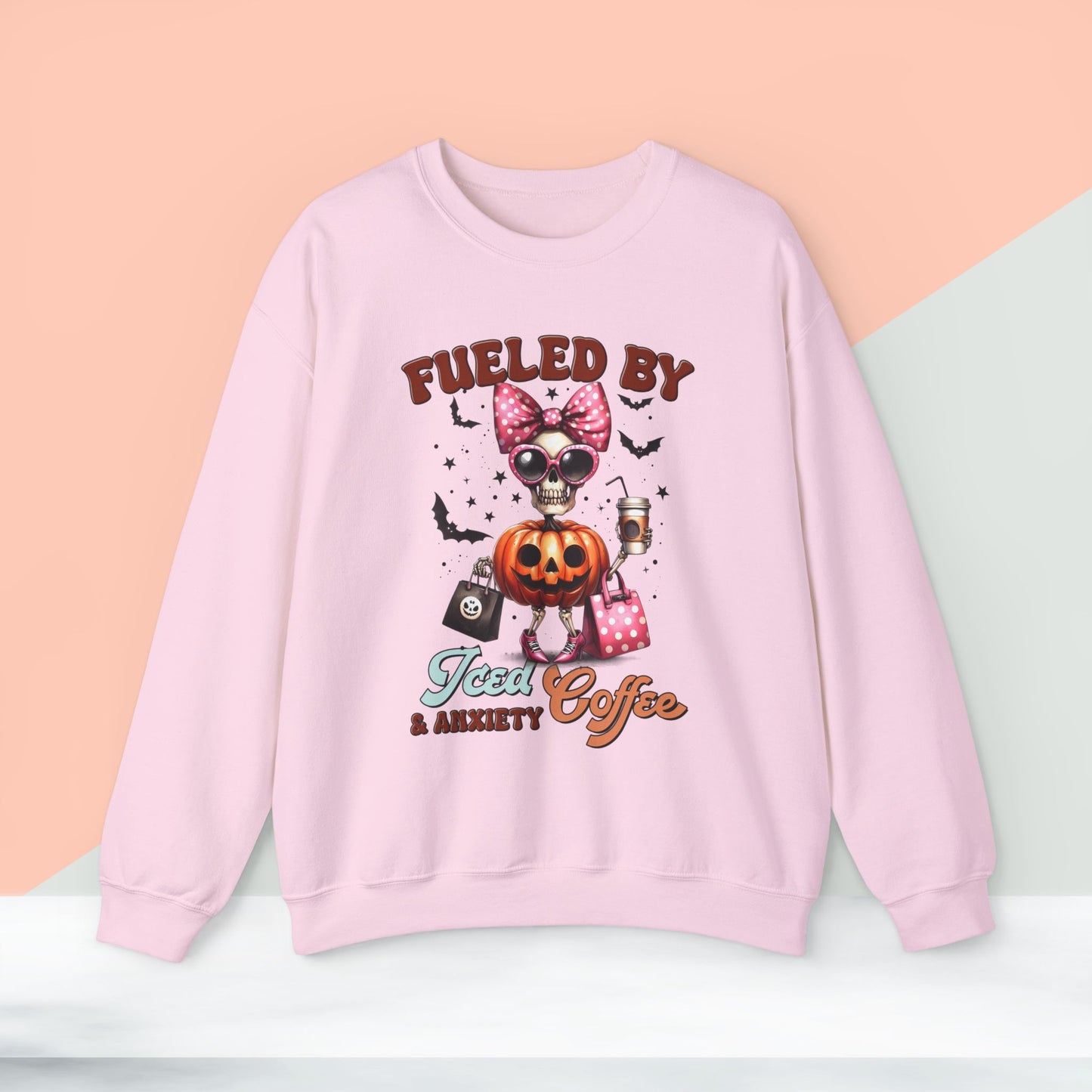 Halloween Sweatshirt, Happy Halloween Sweatshirt - Unisex Heavy Blend Crewneck, Halloween Sweatshirt, Cute Spooky Ghost sweatshirt.