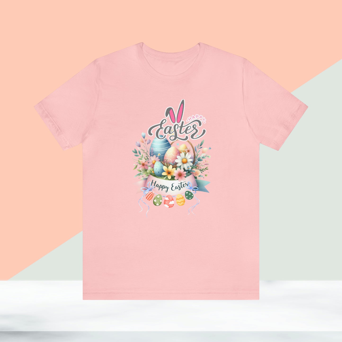 Happy Easter Unisex Jersey Short Sleeve Tee