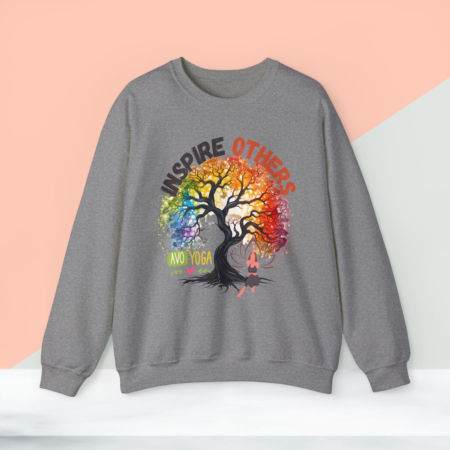 Inspire Others Yoga unisex heavy blend crewneck sweatshirt,Yoga workout Sweatshirt,Yoga lovers Sweatshirt, Yoga Instructor Gift, Gym Sweatshirt, Gift For Yoga lovers, Gift For Yogi.