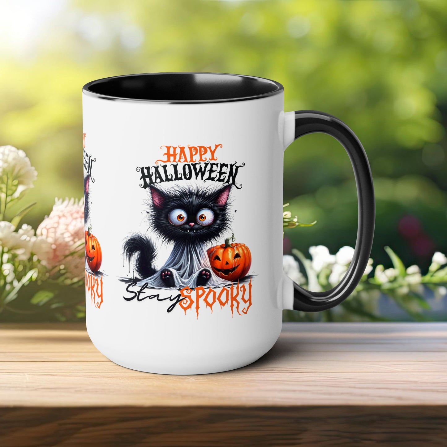 Stay Spooky Happy Halloween Coffee Mug,  Let's Go Halloween Coffee Mug, Trick or Treat Halloween Coffee Mug, Cute Ghost Coffee Mug, Spooky Season Halloween Coffee Mug.