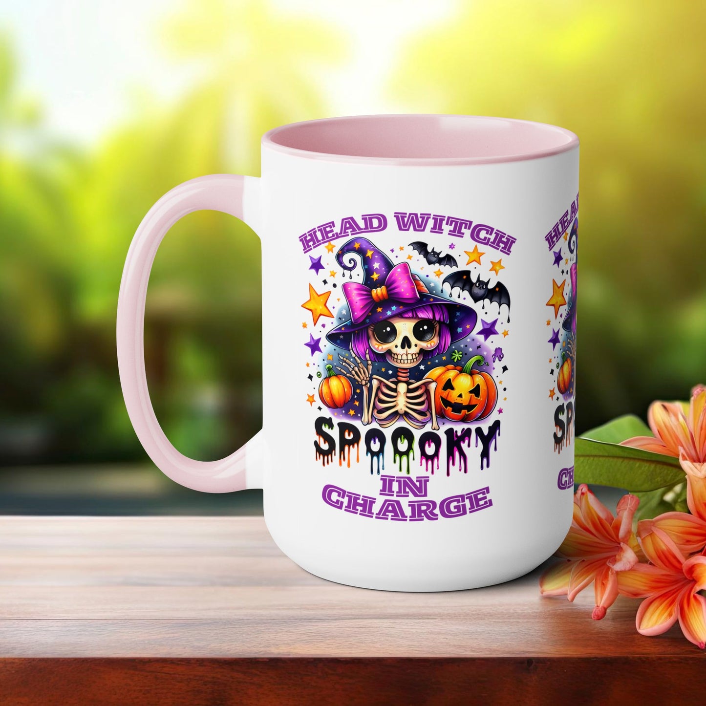 Head Witch In Charge Halloween Coffee Mug,  Let's Go Halloween Coffee Mug, Trick or Treat Halloween Coffee Mug, Cute Skeleton Coffee Mug, Spooky Season Halloween Coffee Mug.