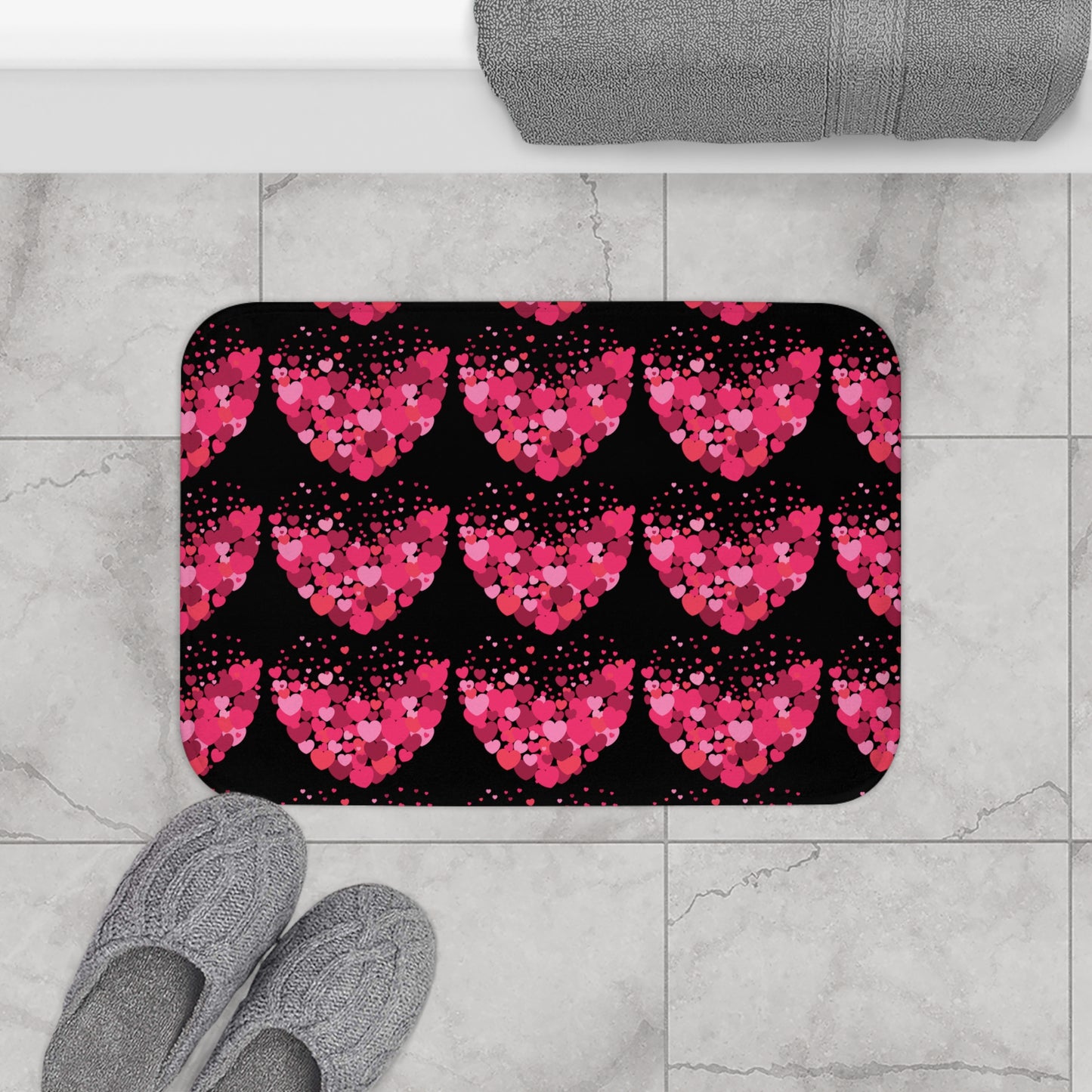 Happy Valentines Day Bath Mat