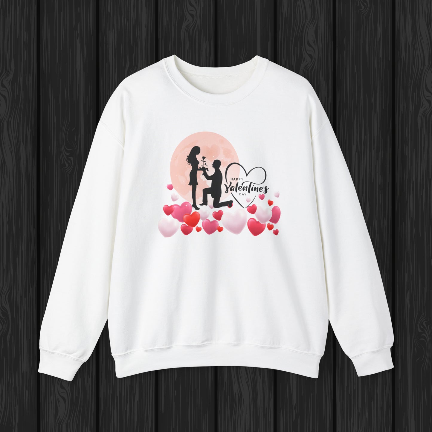 Happy valentines day Unisex Heavy Blend™ Crewneck Sweatshirt