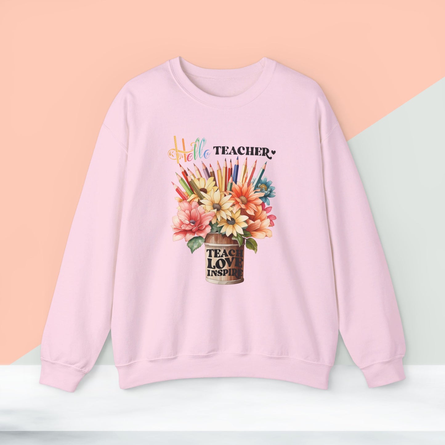 We Love Teachers Sweatshirt, Back To school unisex heavy blend crewneck sweatshirt, Teacher Back To school  Sweatshirt. First Day Vibes Sweatshirt.