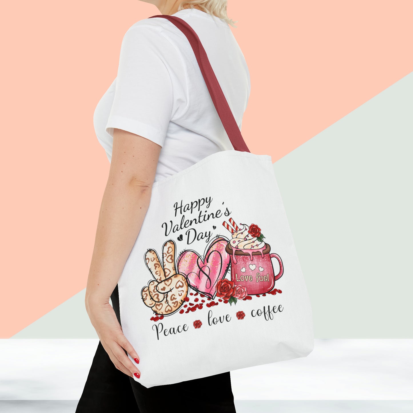 Happy Valentines Day Tote Bag