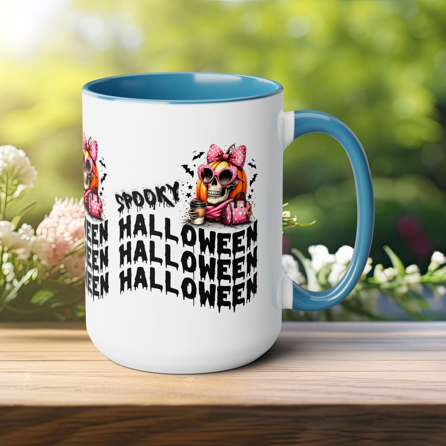 Spooky Halloween Coffee Mug, Beware Halloween Coffee Mug, Trick or Treat Halloween Coffee Mug, Cute Skeleton Coffee Mug, Spooky Season Halloween Coffee Mug.