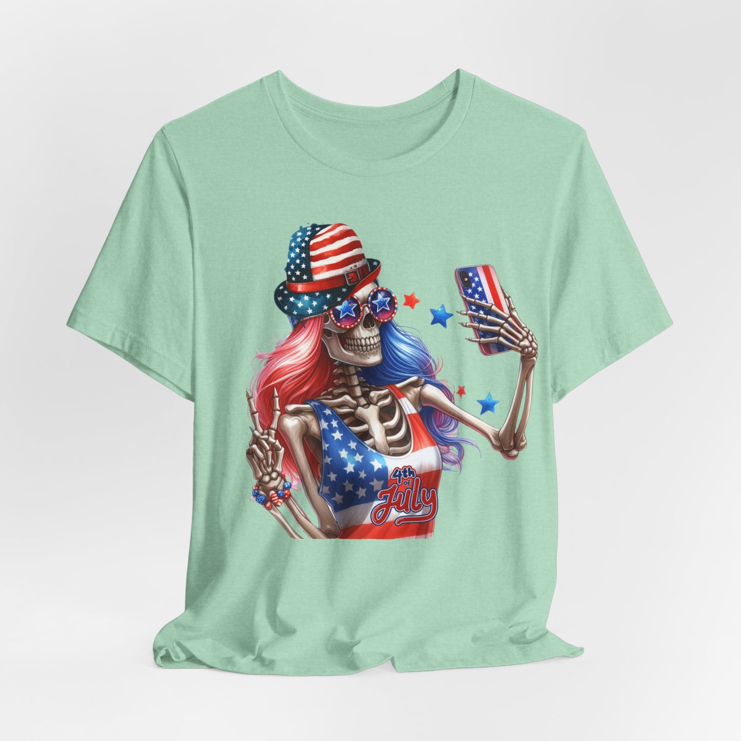 4th of July T-shirt, Red White Blue T-Shirt, Fourth of July unisex jersey short sleeve,  America, Flag, Peace Love America. Proud To Be An American, Red White Blue.