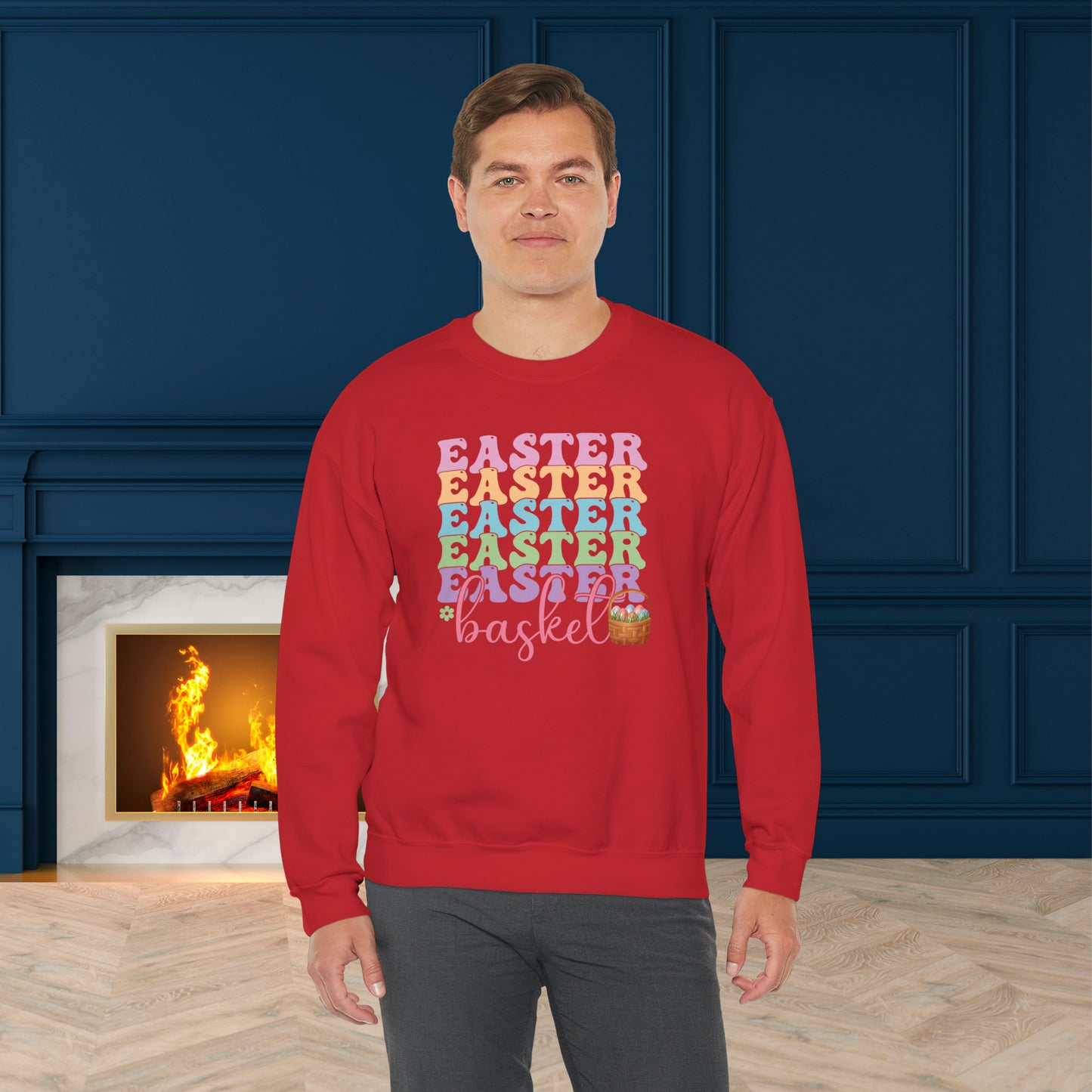 Easter Basket Unisex Crewneck Sweatshirt