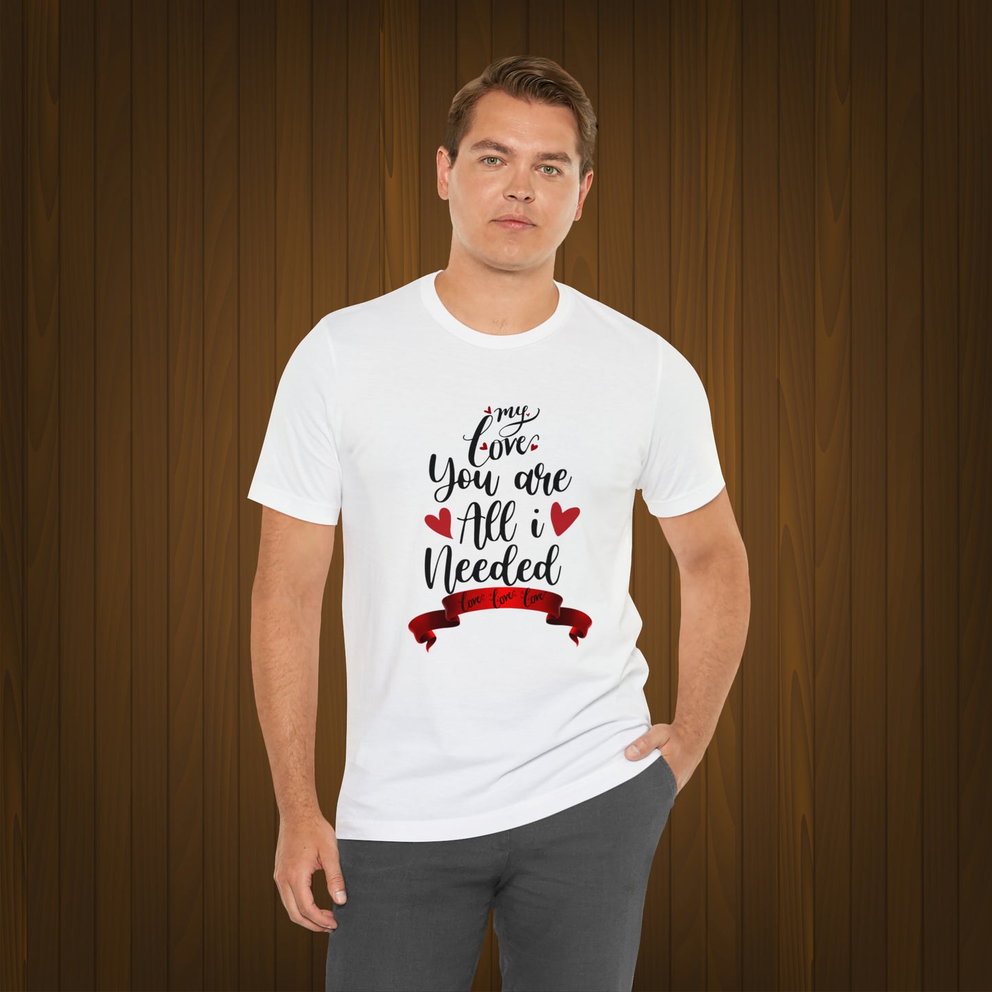 Happy valentines day Unisex Jersey Short Sleeve Tee