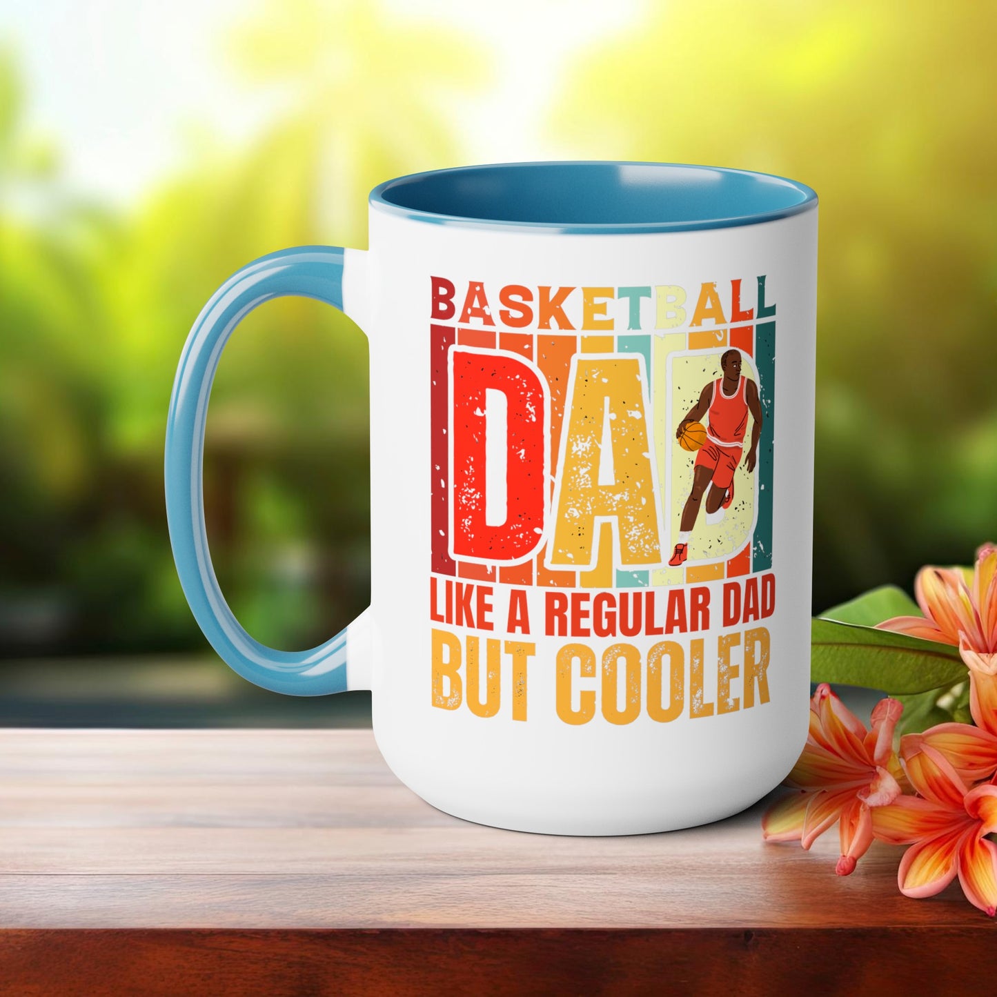 Happy father's dayTow-Tone Coffee Mug.15oz, Gift for Dad, Daddy's Coffee Mug