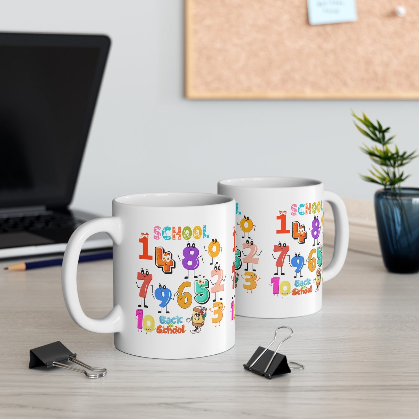 123 Back To School Mug.11oz. Ready To Rule The School Mug.11oz. Ready for School Mug.