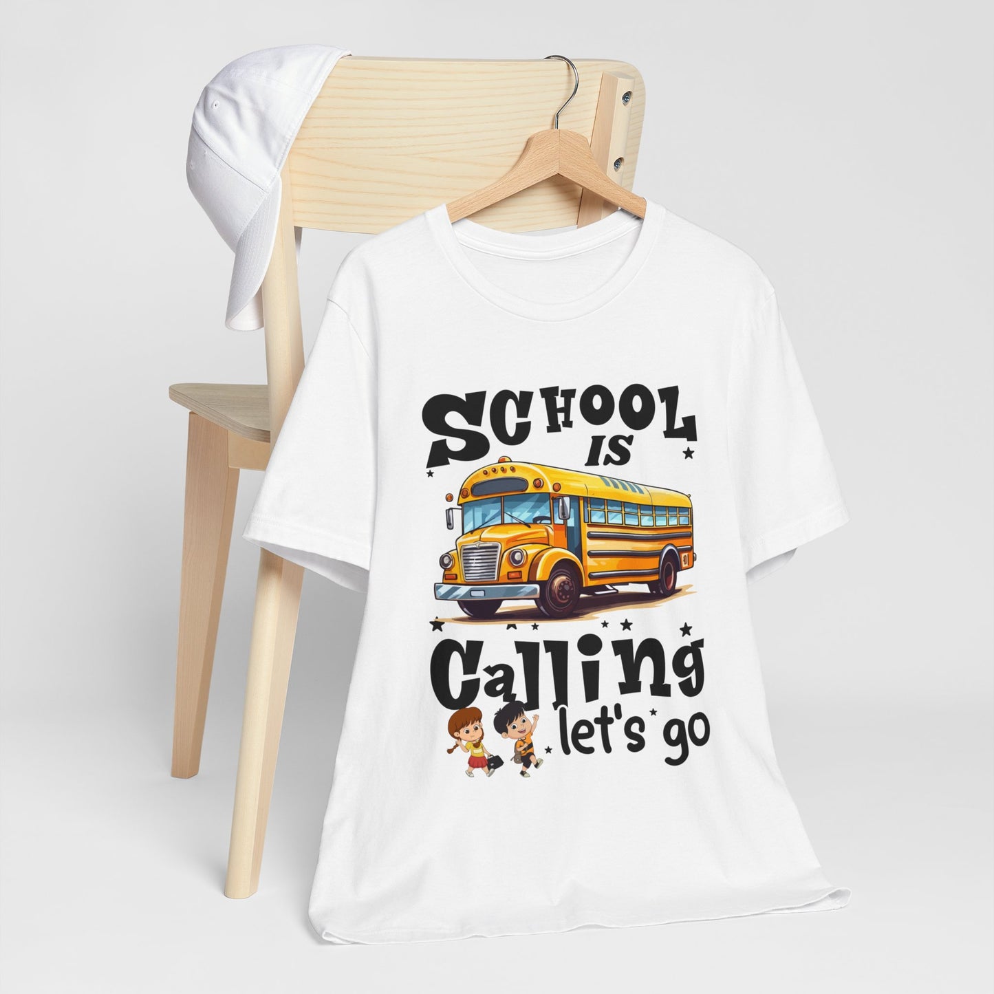 School Is calling T-shirt, First Day Of School T-Shirt, Teacher Back To school unisex jersey short sleeve.First Day Vibes T-Shirt.