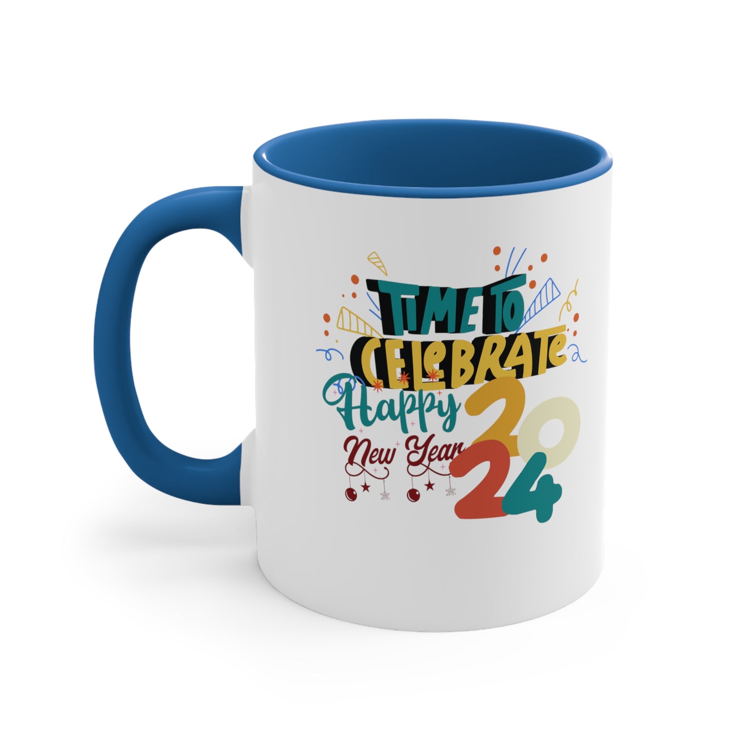 Happy New Year Accent Coffee Mug, 11oz