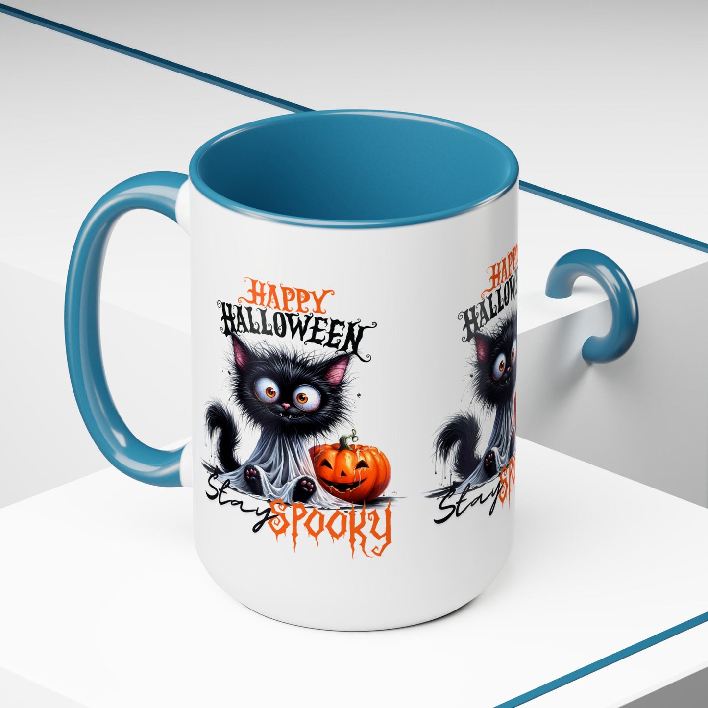 Stay Spooky Happy Halloween Coffee Mug,  Let's Go Halloween Coffee Mug, Trick or Treat Halloween Coffee Mug, Cute Ghost Coffee Mug, Spooky Season Halloween Coffee Mug.