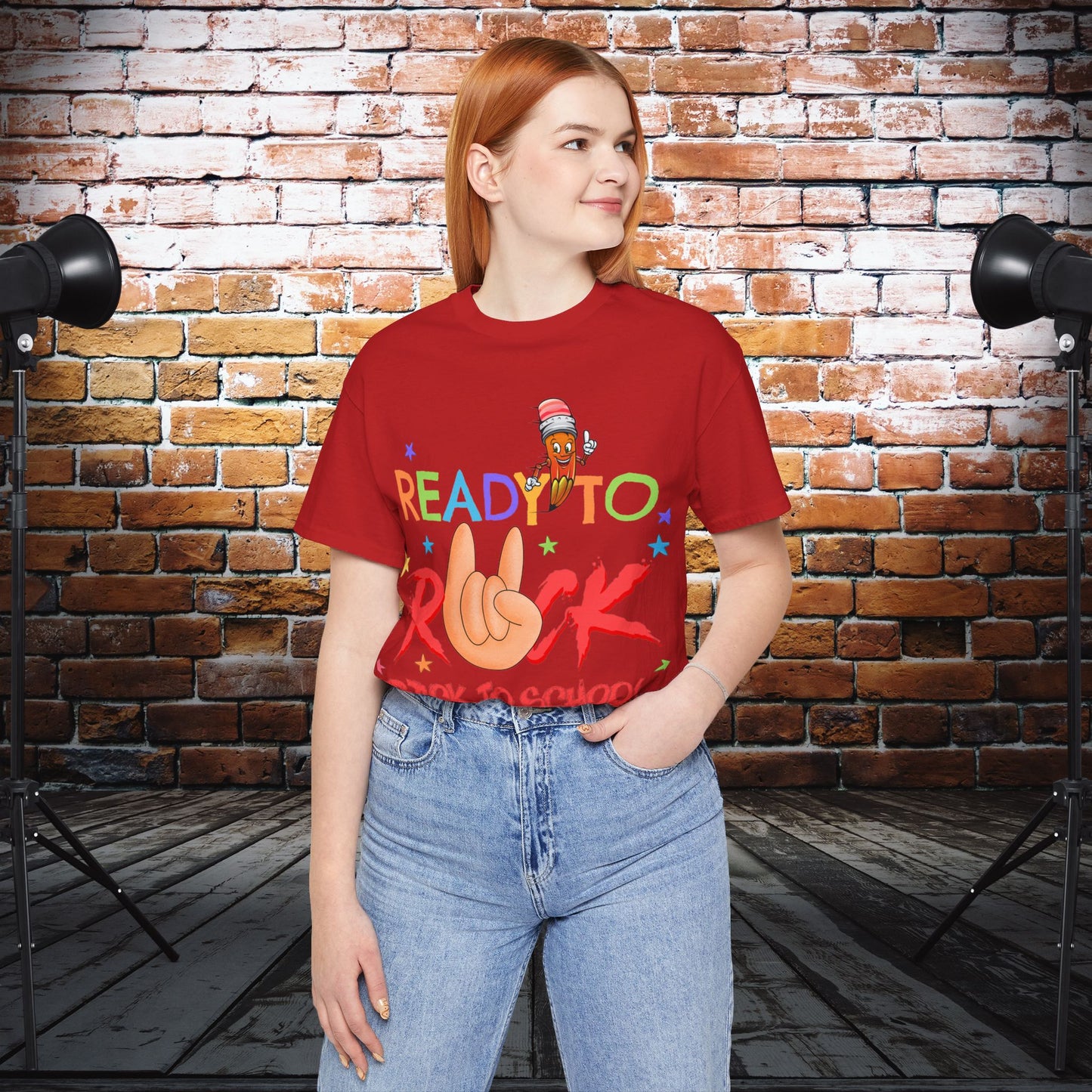 Ready To Rock T-Shirt, Back To School T-Shirt, Teach Love Inspire Teacher Shirt, Teacher Back To school unisex jersey short sleeve.First Day Vibes T-Shirt.